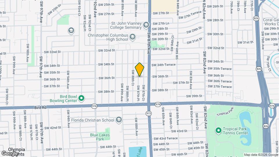 8774 SW 36th St Map and Location Details