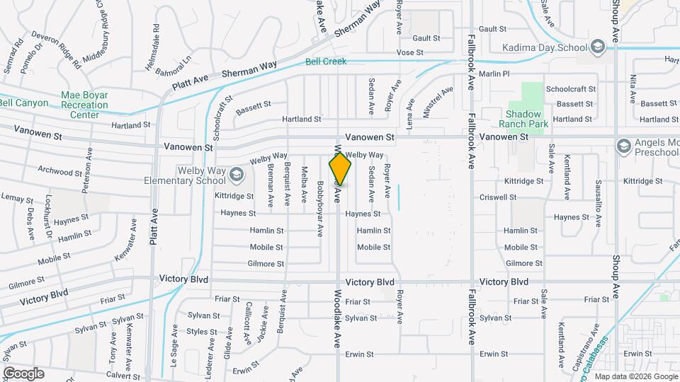 6640 Woodlake Ave Mapa y Detalles de la Ubicación