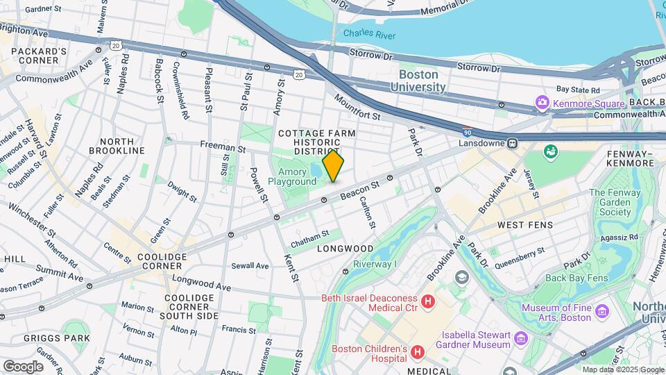 1080 Beacon St Map and Location Details