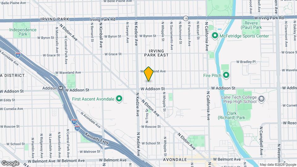 3617 N Troy St Map and Location Details