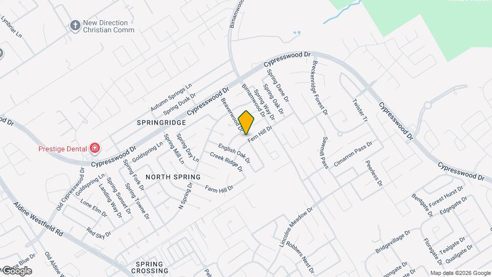 2623 Fern Hill Dr Map and Location Details