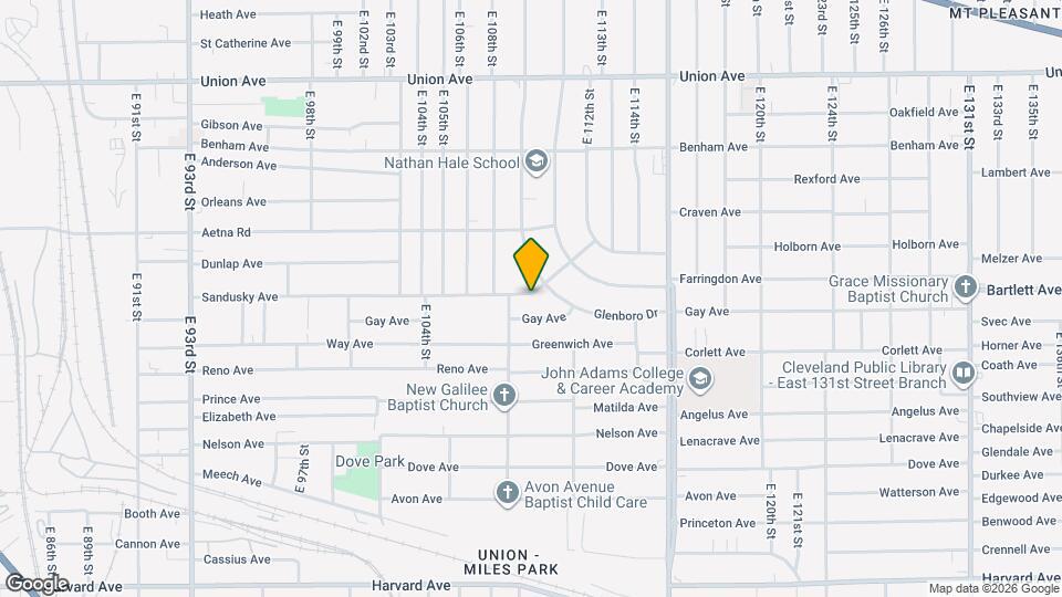 10922 Sandusky Ave Map and Location Details