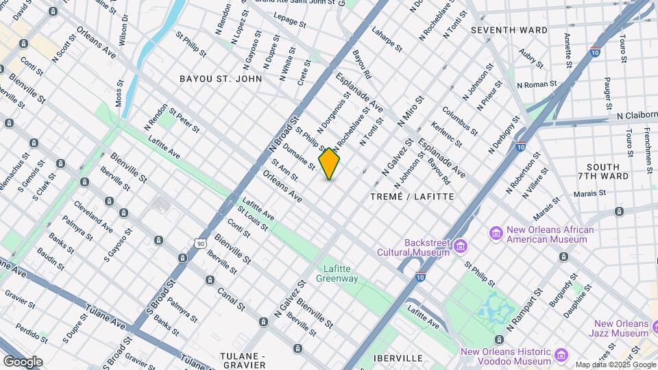 2400 Dumaine St Map and Location Details