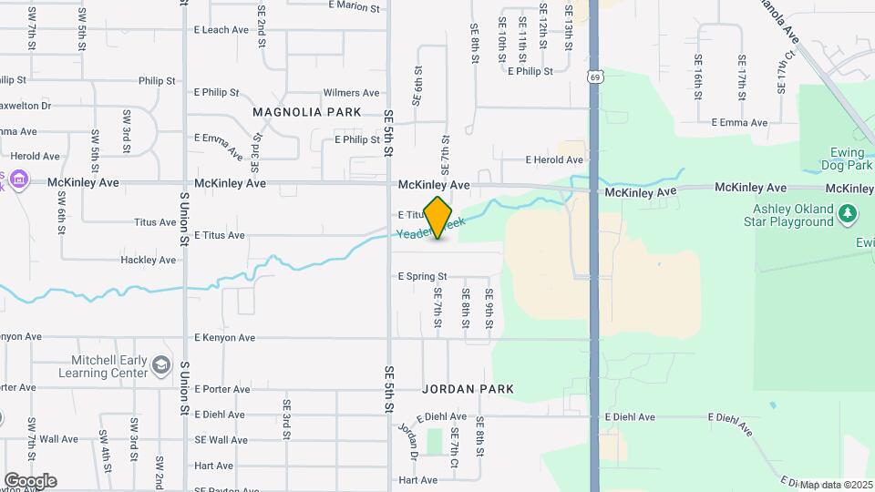 616 E Hackley Ave Mapa y Detalles de la Ubicación