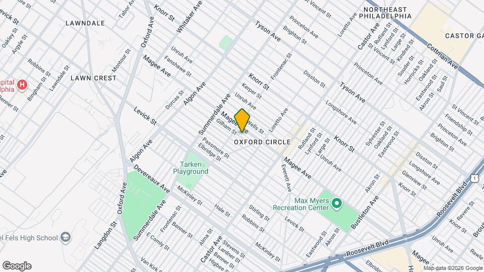 1323 Gilham St Map and Location Details