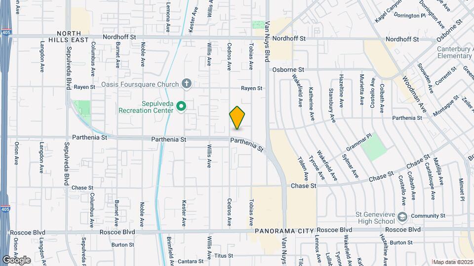 Parthenia Las Palmas Apartments Map and Location Details