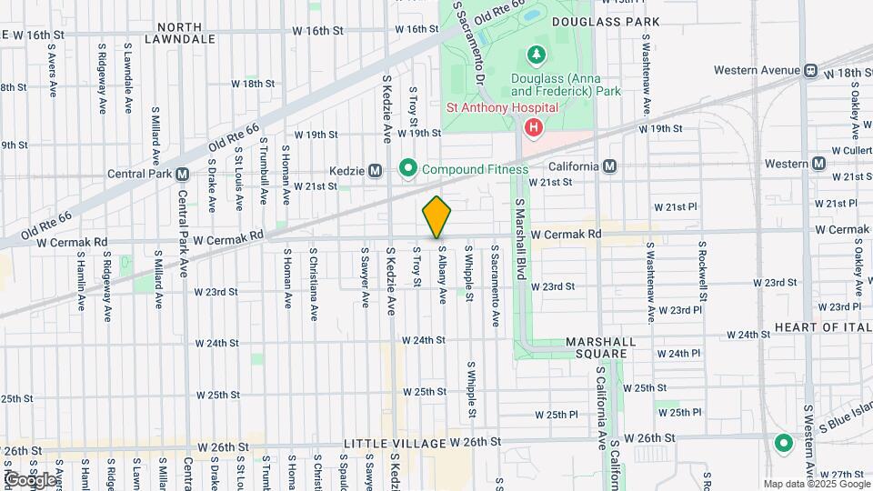3101 W Cermak Rd Map and Location Details