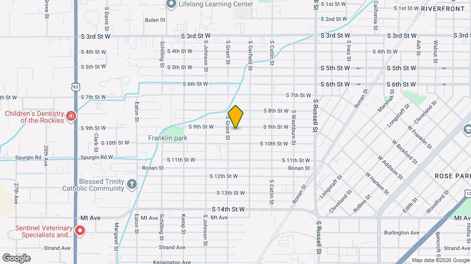 1845 S 9th St W Map and Location Details