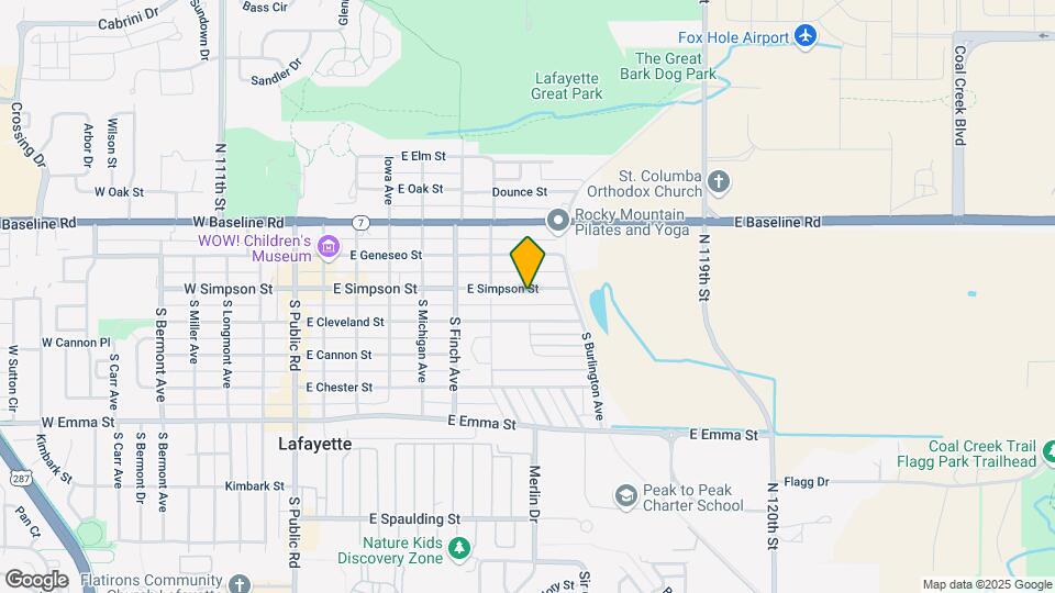 714 E Simpson St Map and Location Details