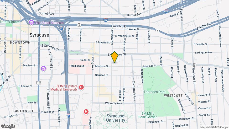417 University Ave Mapa y Detalles de la Ubicación