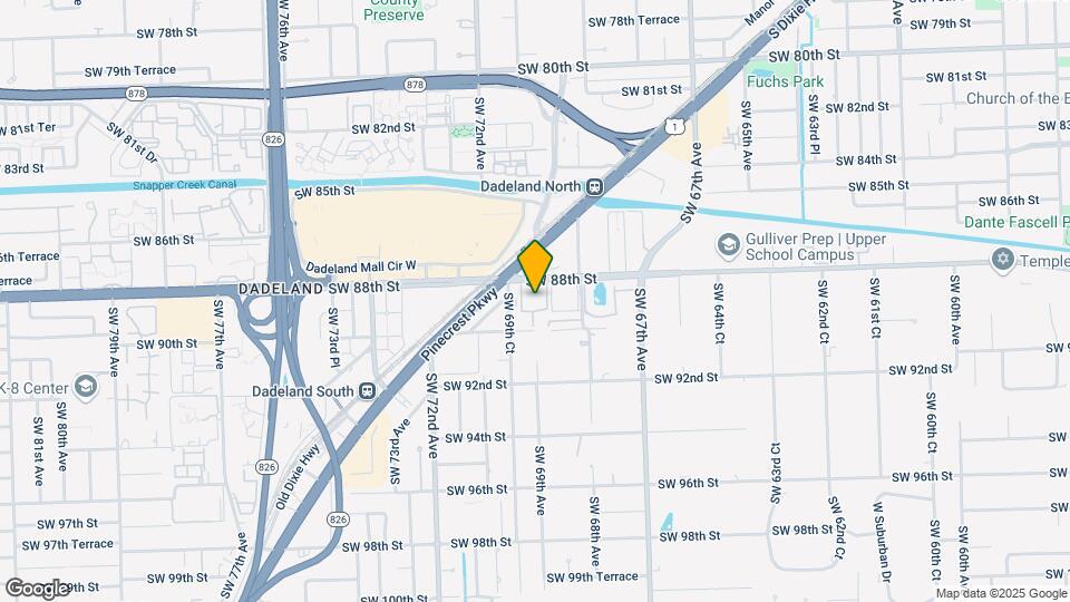 6902 N Kendall Dr, Unit E401 Mapa y Detalles de la Ubicación
