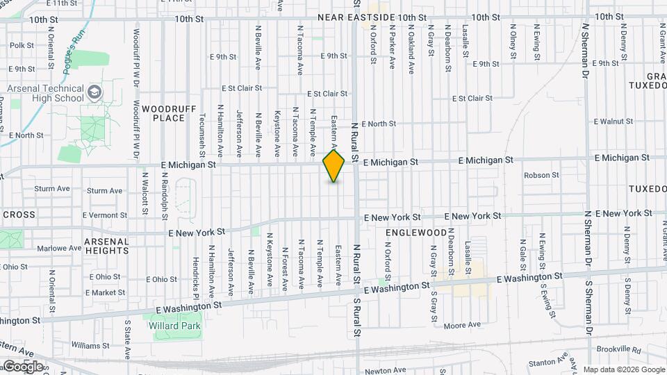 418 Eastern Ave Map and Location Details