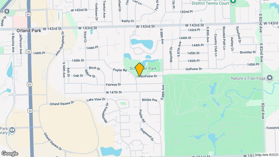 8925 Golfview Dr Map and Location Details