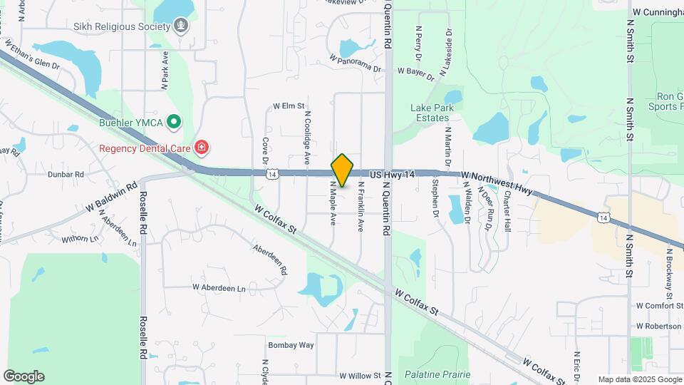 922 W Chesterfield Ct Map and Location Details