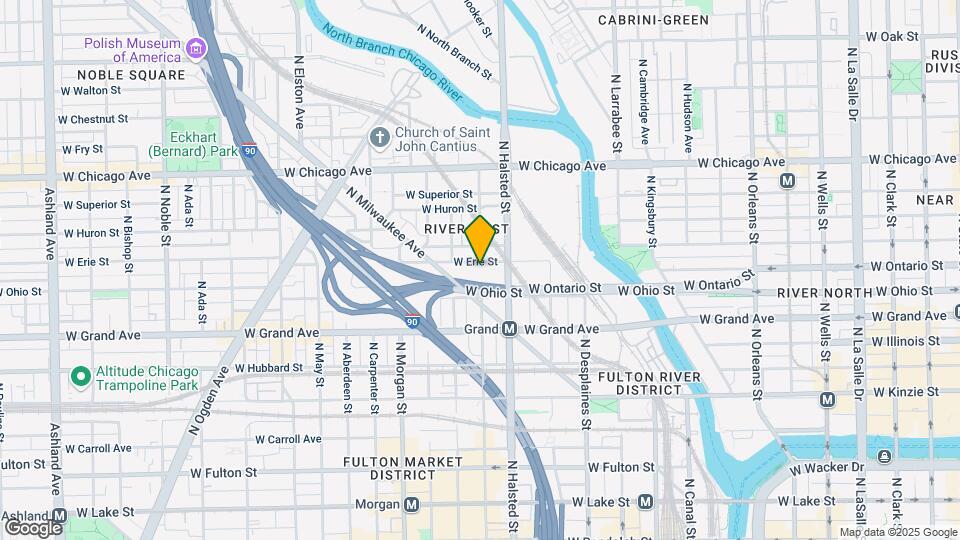 855 W Erie St, Unit 127 Map and Location Details
