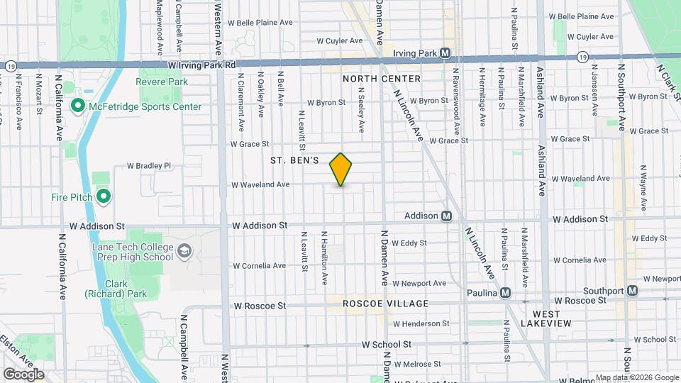 3648 N Hoyne Ave, Unit Apartment Mapa y Detalles de la Ubicación