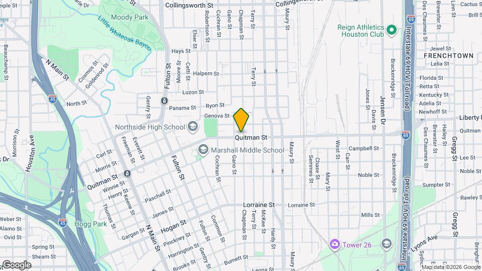2401 Chapman St Map and Location Details