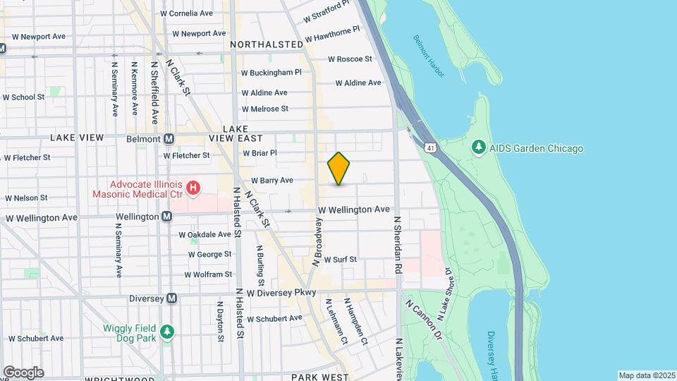 525 W Barry Ave Mapa y Detalles de la Ubicación