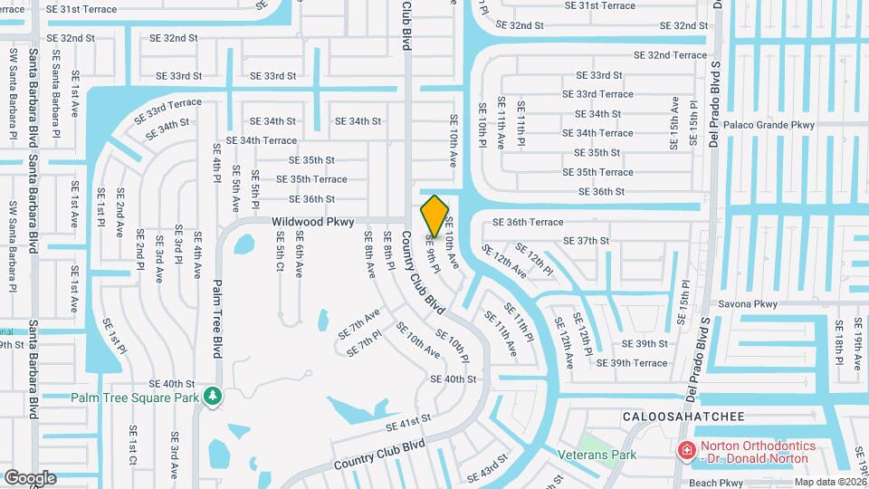 3629 SE 9th Pl Map and Location Details