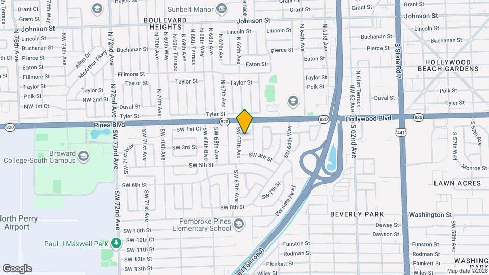 6619 SW 2nd Ct Map and Location Details