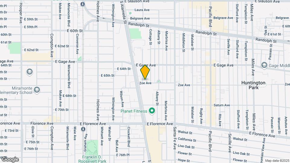 2103--2105 Zoe Ave Mapa y Detalles de la Ubicación