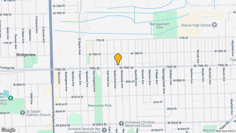 7859 S Rutherford Ave Map and Location Details