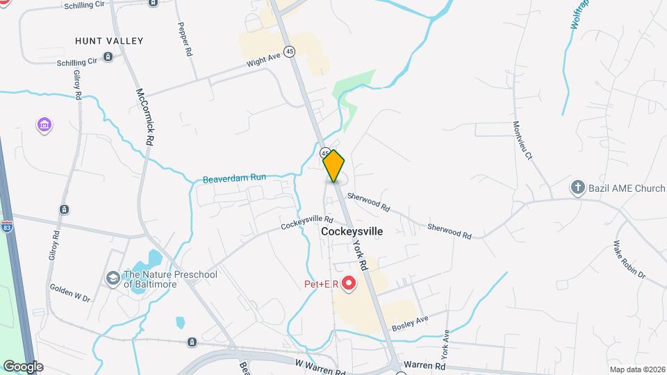 10876 York Rd, Unit 4 Map and Location Details