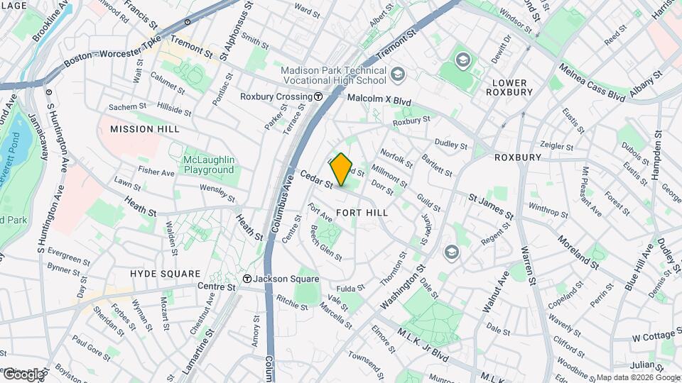 126 Cedar St Map and Location Details