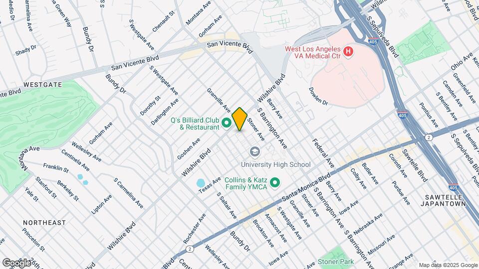 1219 Granville Ave Mapa y Detalles de la Ubicación
