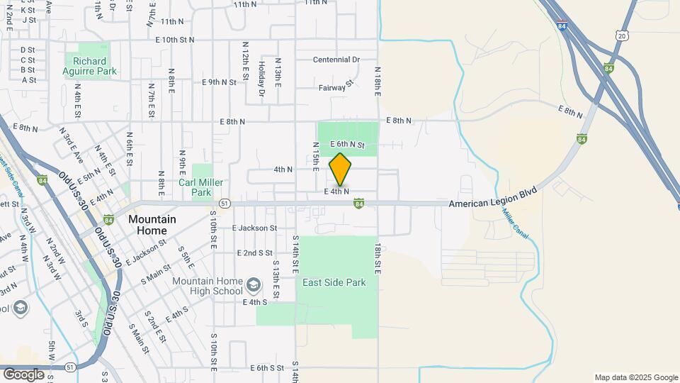 1640 E 4th N Map and Location Details