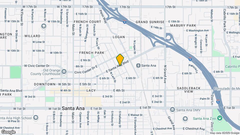 812 E Santa Ana Blvd Map and Location Details