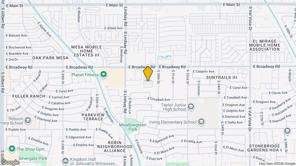 2929 E Broadway Rd Map and Location Details