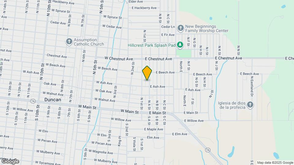 307 N A St Map and Location Details