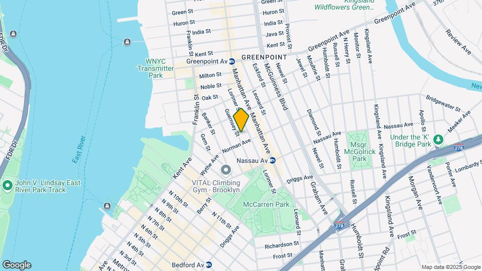 128 Guernsey St Map and Location Details