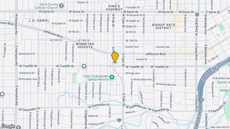 935 W Twelfth St Map and Location Details