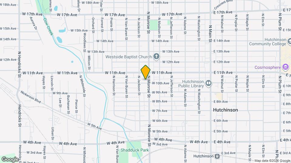 508 W 10th Ave Map and Location Details
