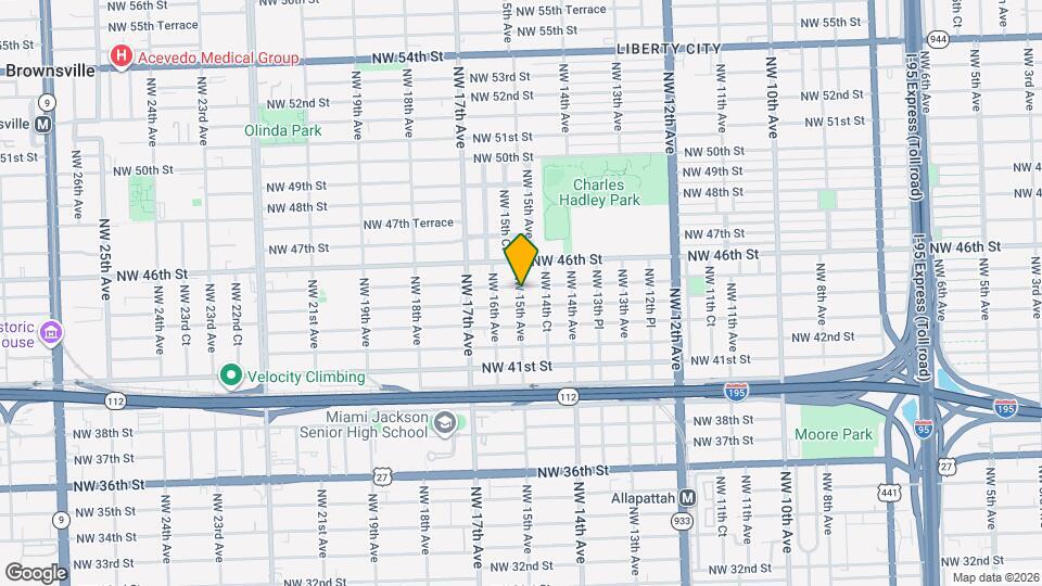 4487 NW 15th Ave Map and Location Details