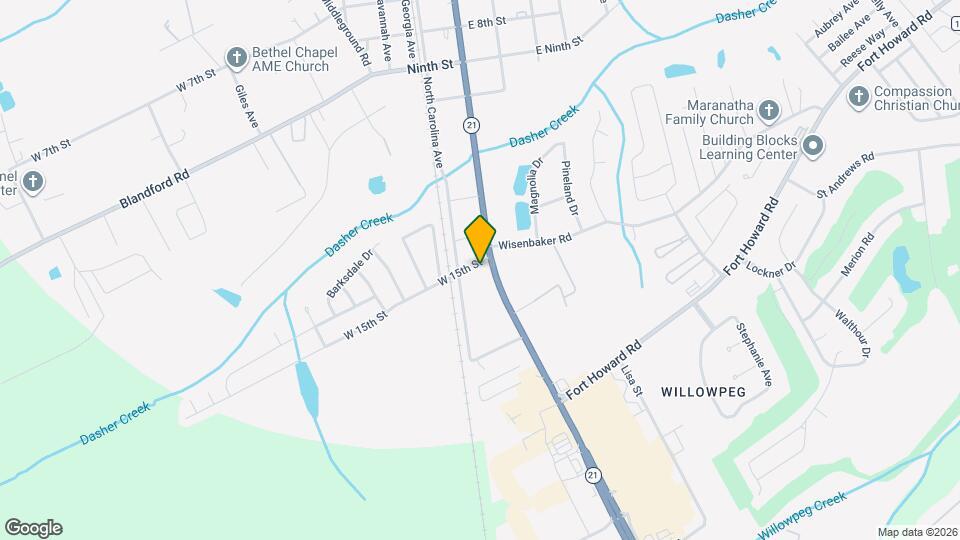 103 W 15th St Map and Location Details