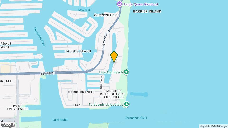 1645 S Ocean Ln Mapa y Detalles de la Ubicación