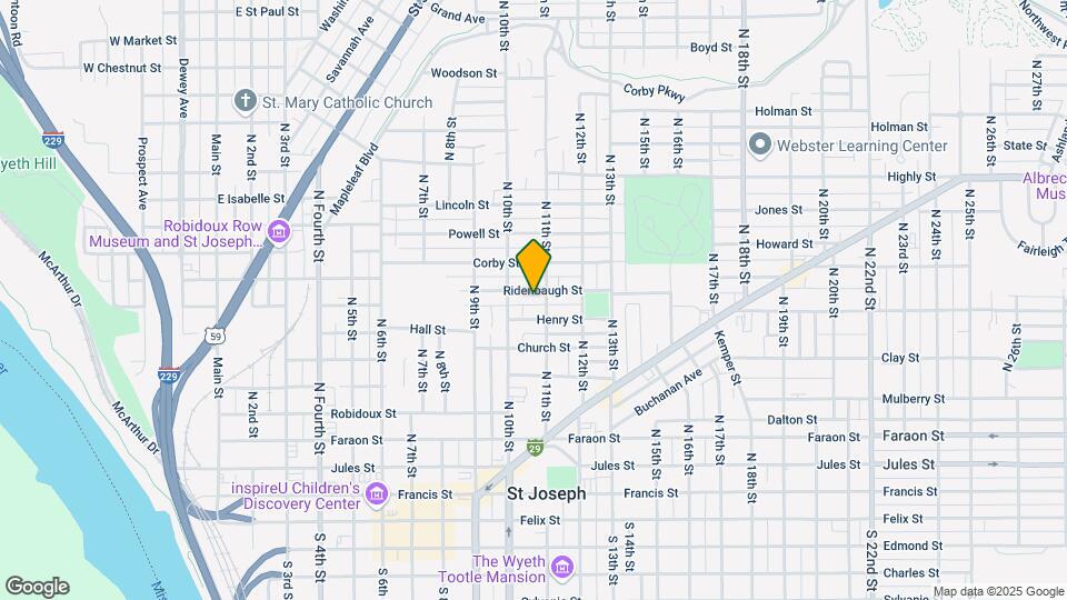1022 Ridenbaugh St Map and Location Details