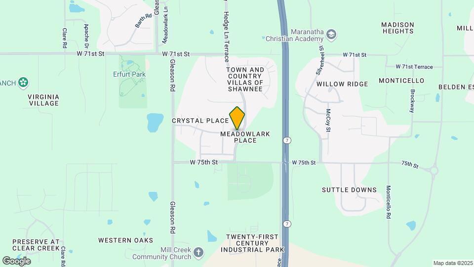 23505 W 73rd Terrace Map and Location Details