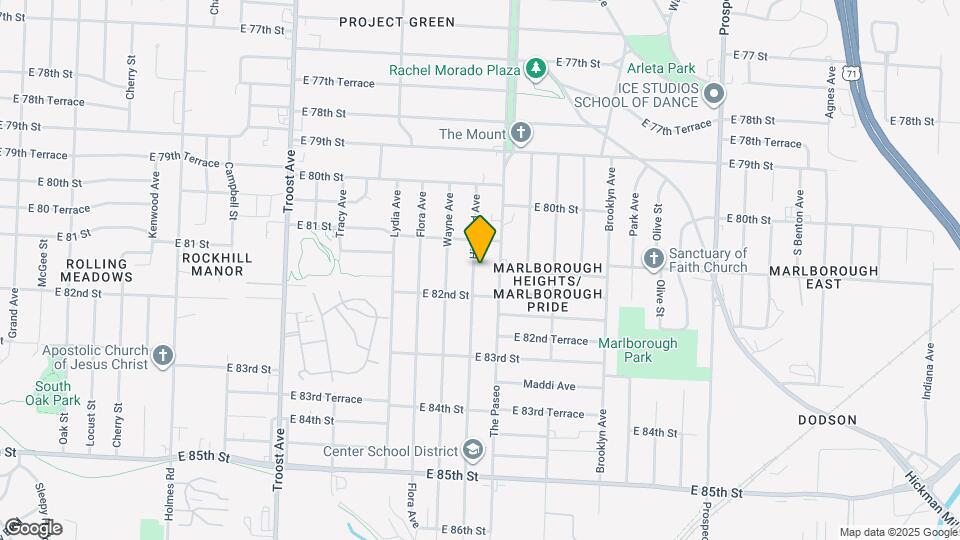 8115 Highland Ave Map and Location Details