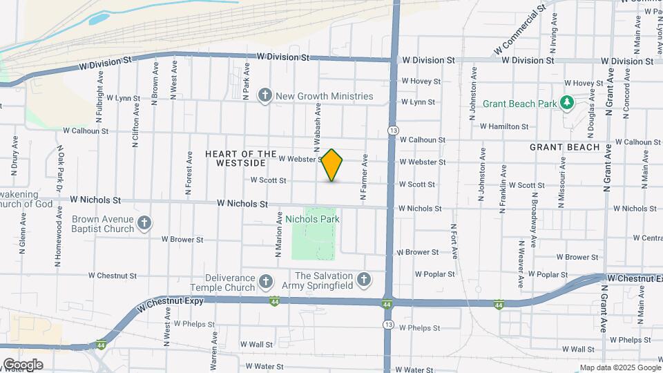 1816 W Scott St Map and Location Details