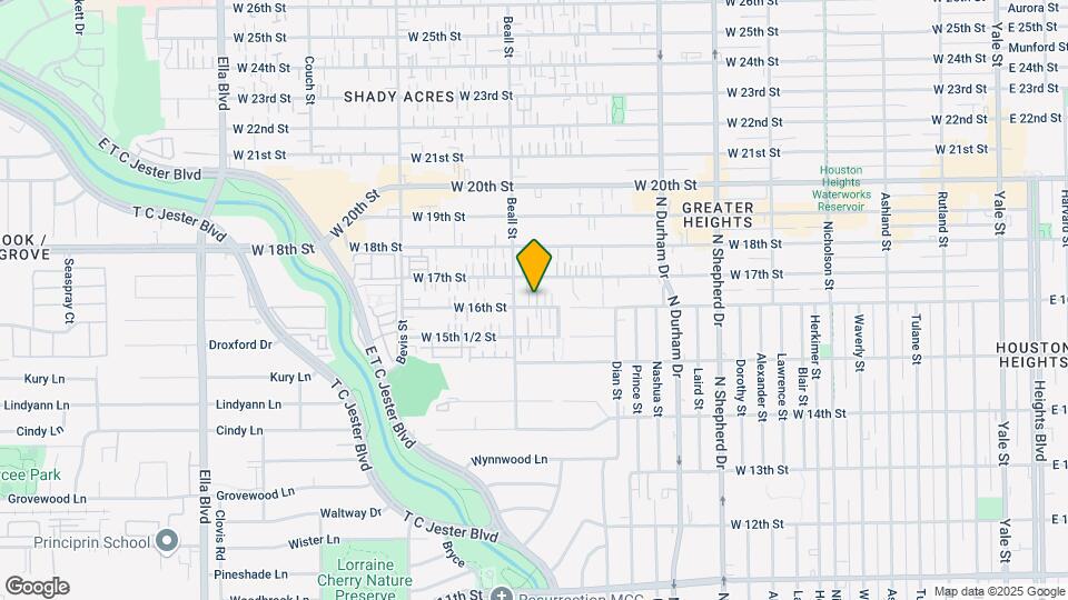 1053 W 16th St Map and Location Details