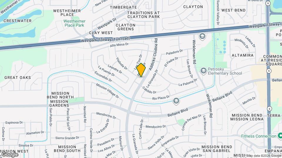 6826 Addicks Clodine Rd Map and Location Details