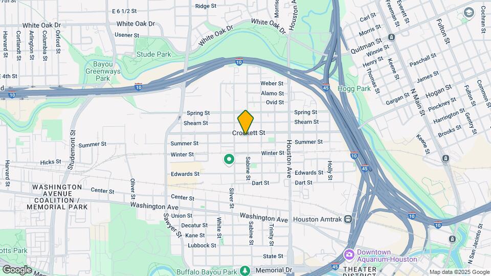1711 Sabine St Map and Location Details