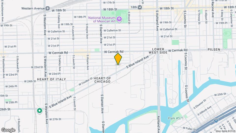 2313 S Wolcott Ave Map and Location Details