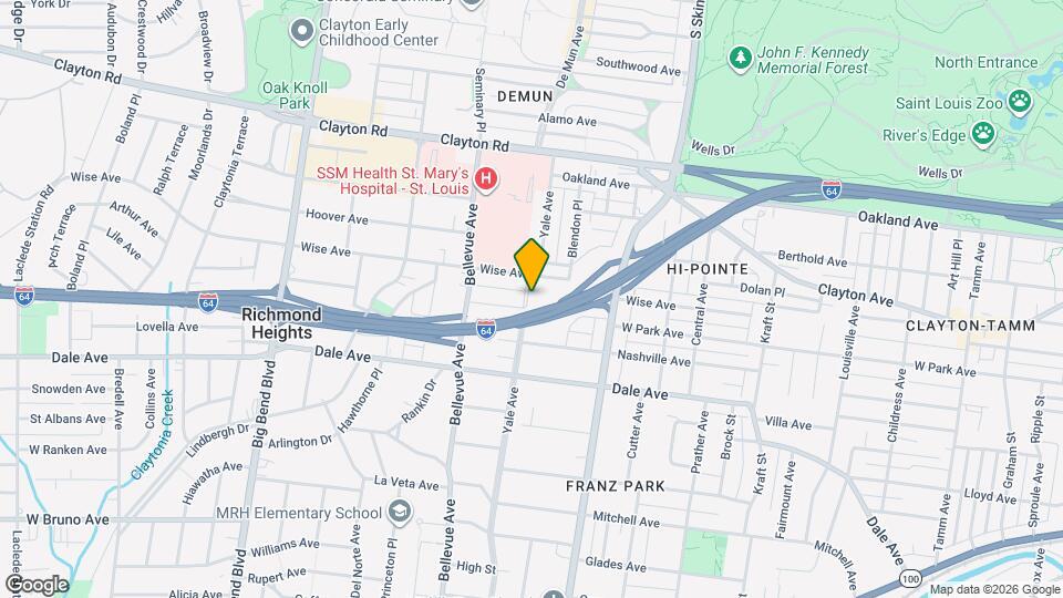 1204 Yale Ave, Unit 1204 Yale Avenue Map and Location Details