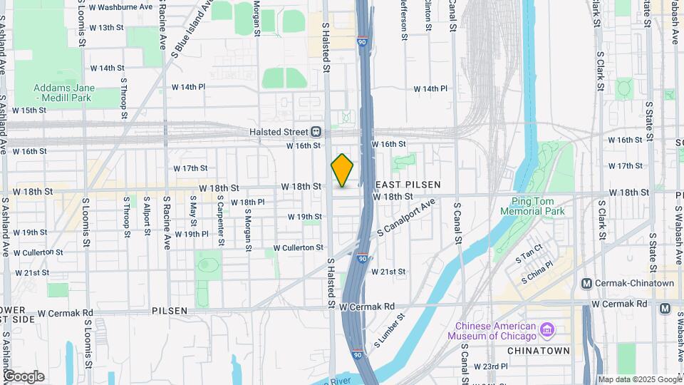 726 W 18th St Map and Location Details