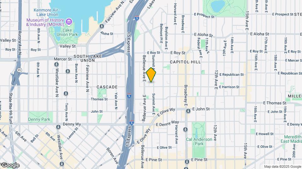 420 E Harrison St Map and Location Details